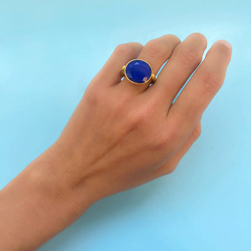 Lapis lazuli Swivel Ring                                