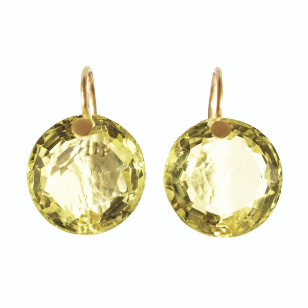 Lemon Quartz Brilliant Earrings