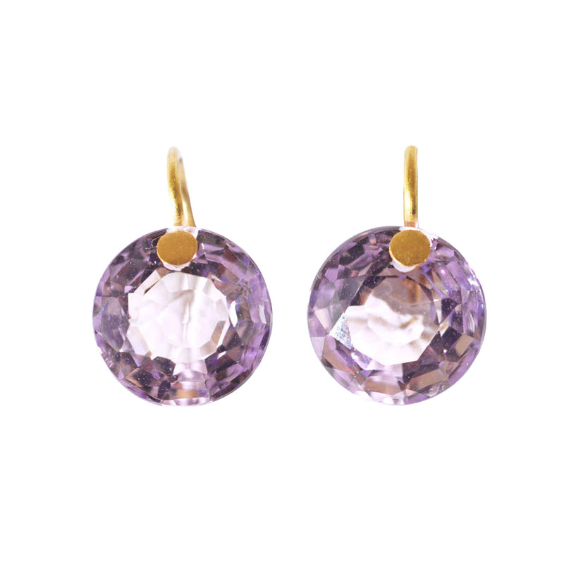 Amethyst Small Brilliant Earrings