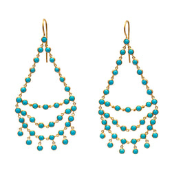 Dancing Emilie Turquoise earrings