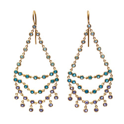 Dancing Emilie Blue Lagoon earrings