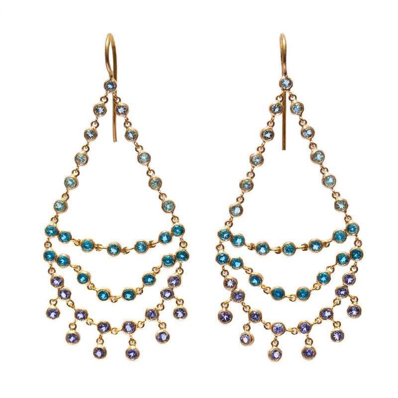 Dancing Emilie Blue Lagoon earrings