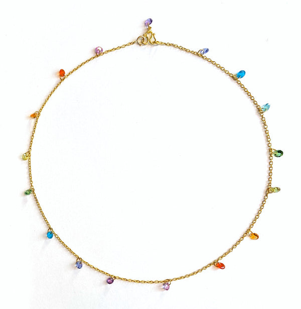 16" Brilliant Rainbow Necklace