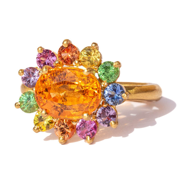 Spessartite Hortensia Ring 