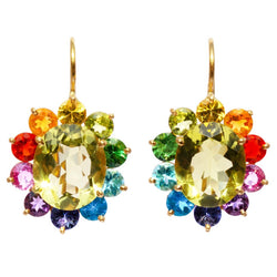 Lemon Quartz Hortensia Earrings
