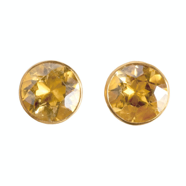 Citrine Bindi Earrings