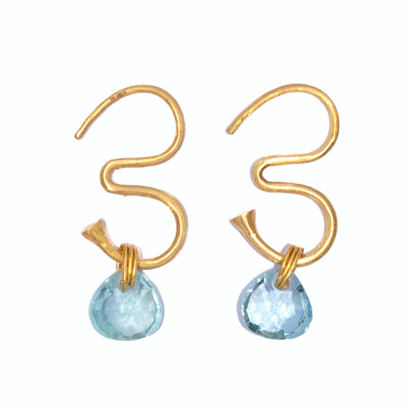 Little Om Aquamarine earrings
