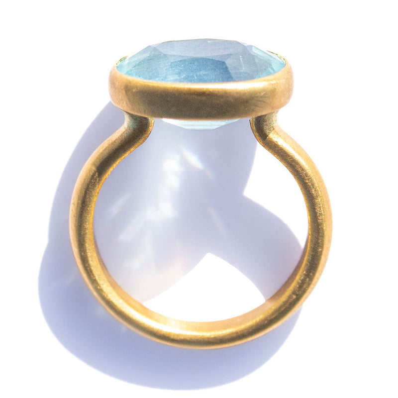 Aquamarine Princess Ring                                