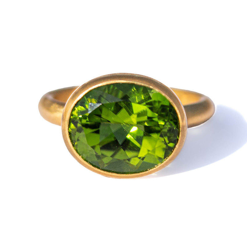 Peridot Princess Ring