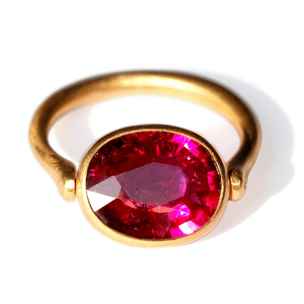 Rubellite Swivel ring