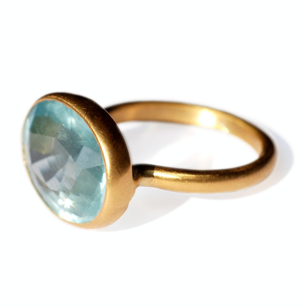 Aquamarine Princess Ring                                