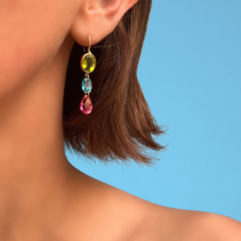 multicoloured Elizabeth T. earrings