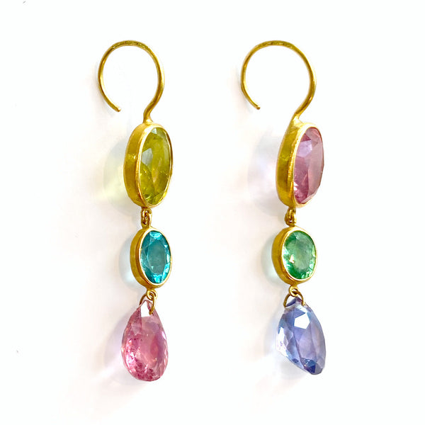 Multicoloured Elizabeth T. earrings