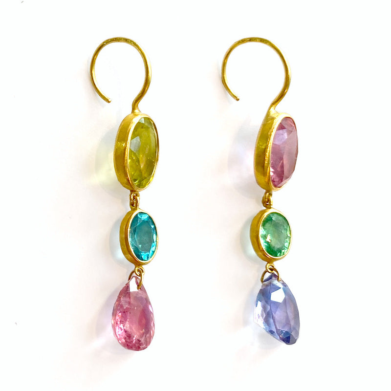 Multicoloured Elizabeth T. earrings