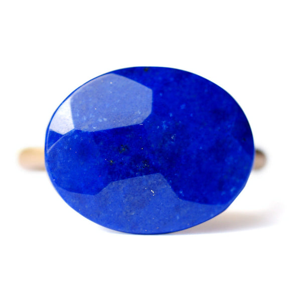 Lapis-Lazuli Cabochon Ring