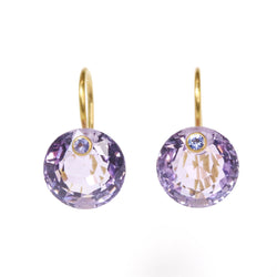 Amethyst Mini Gem Earrings 