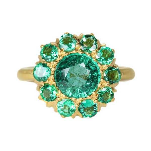 Princess D. Emerald ring