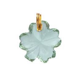 Pendentif Trèfle Quartz Vert