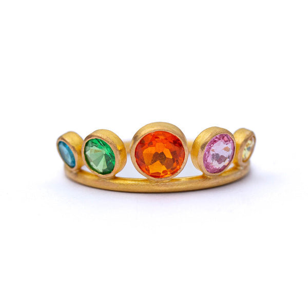 Bague Couronne Multicolore