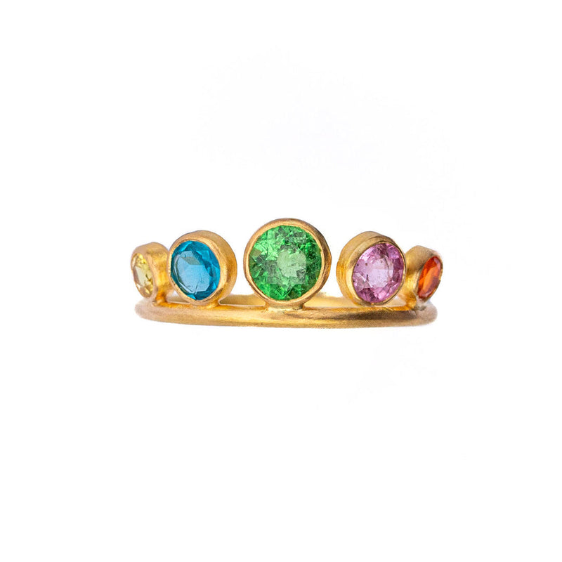 Bague Couronne Multicolore