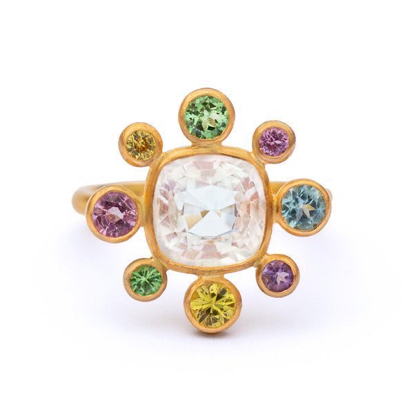 Bague Little Byzantine Pierre de Lune Irisée