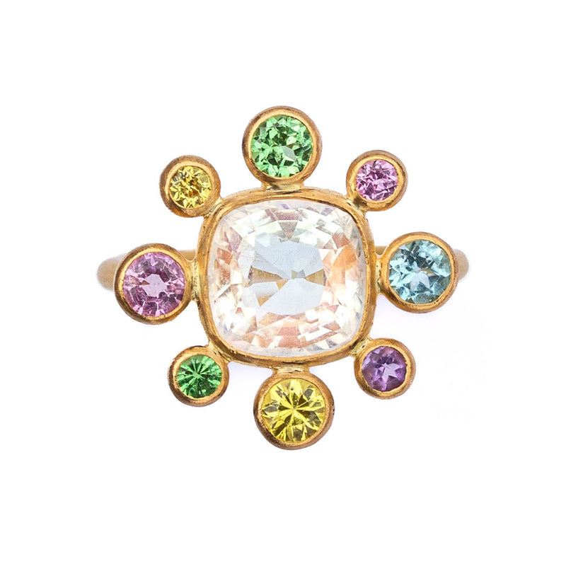 Bague Little Byzantine Pierre de Lune Irisée