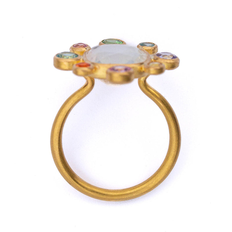 Bague Little Byzantine Pierre de Lune Irisée