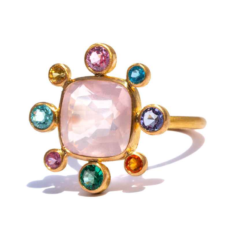 Bague Byzantine Quartz Rose