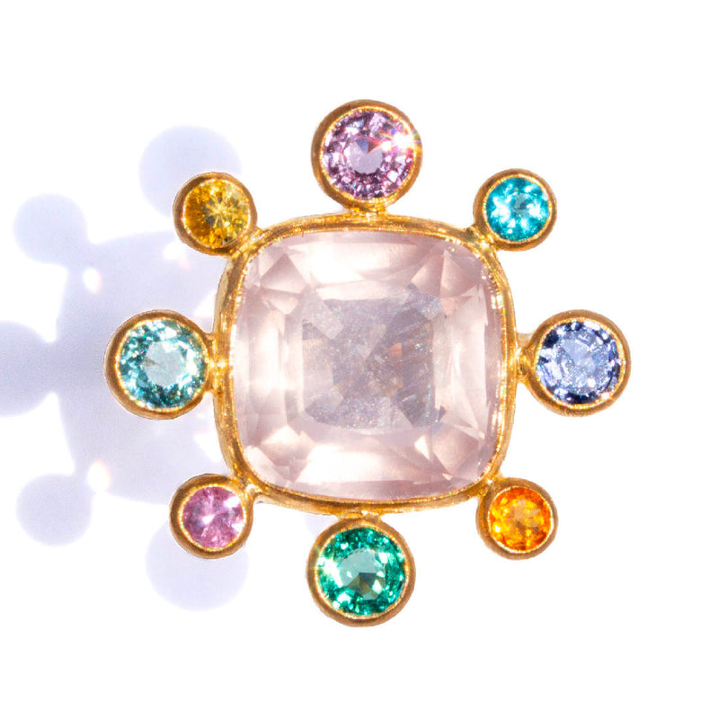 Bague Byzantine Quartz Rose