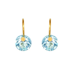 Boucles d'oreilles Mini Brilliant Aigue-Marine