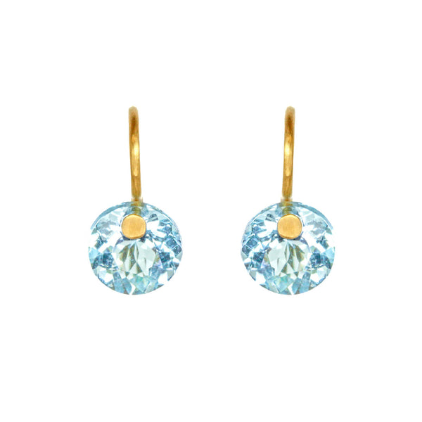 Boucles d'oreilles Mini Brilliant Aigue-Marine