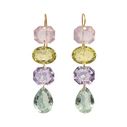 BOUCLES D' OREILLES MILADY multicolores