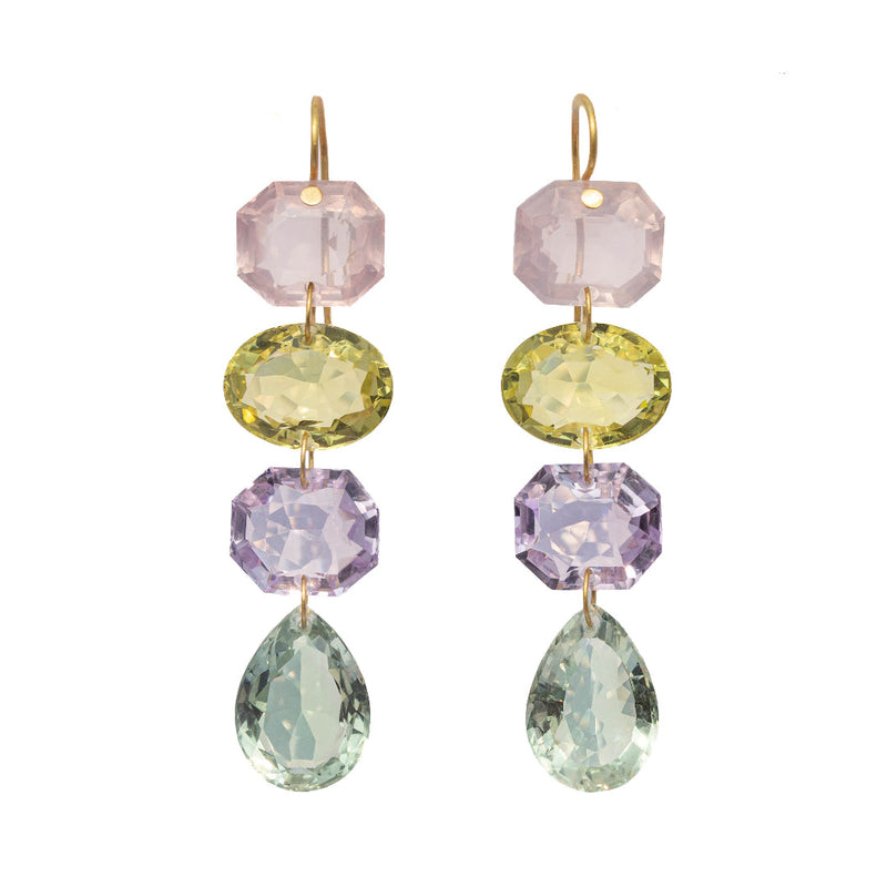 BOUCLES D' OREILLES MILADY multicolores