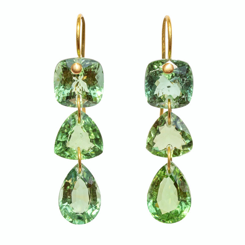 Boucles d'oreilles Jemima Tourmaline Verte