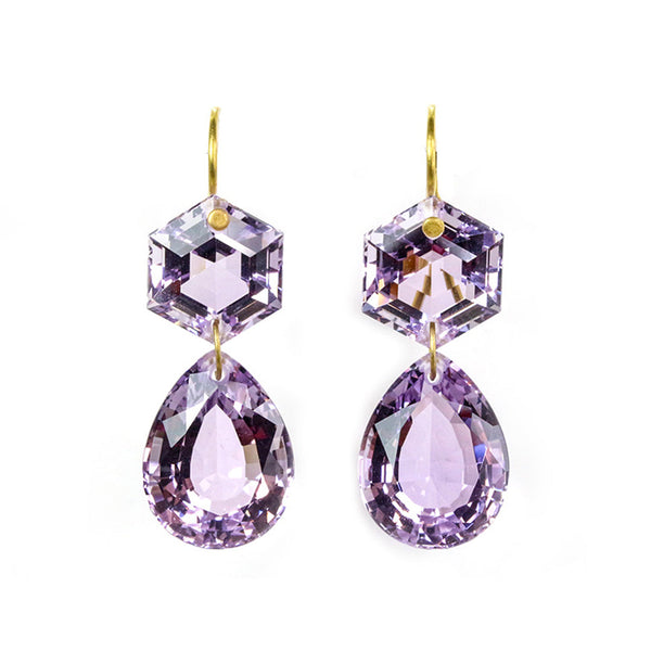 Boucles d'oreilles Bianca Améthyste