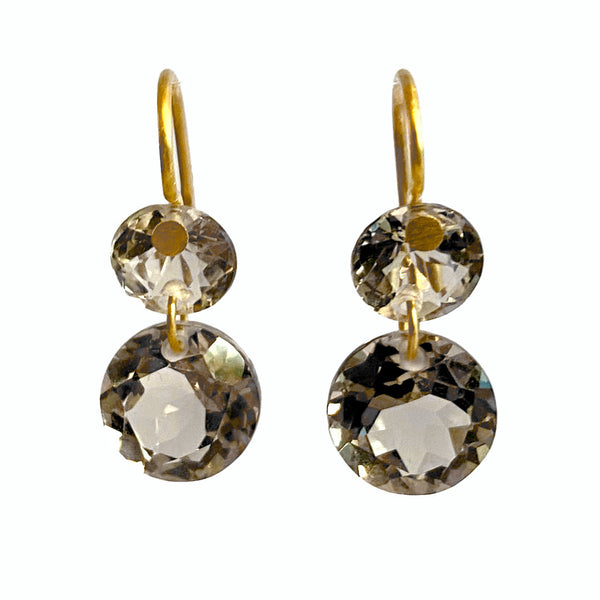 Boucles d'oreilles Little Incandescence Quartz fumé