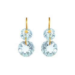 Boucles d'oreilles Mini Incandescence Aigue-Marine