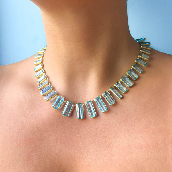 Collier Tribal Béryl vert