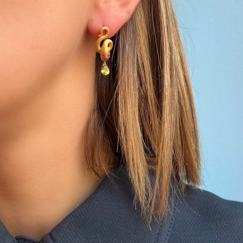 Boucles d'oreilles Serpent