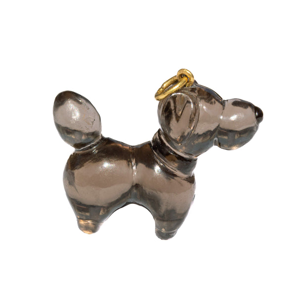 Pendentif Le Chien Quartz Fumé