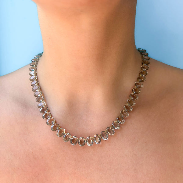 Collier Collar Quartz Fumé