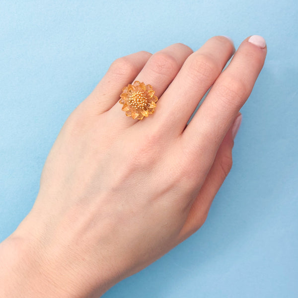 Bague Tournesol Citrine