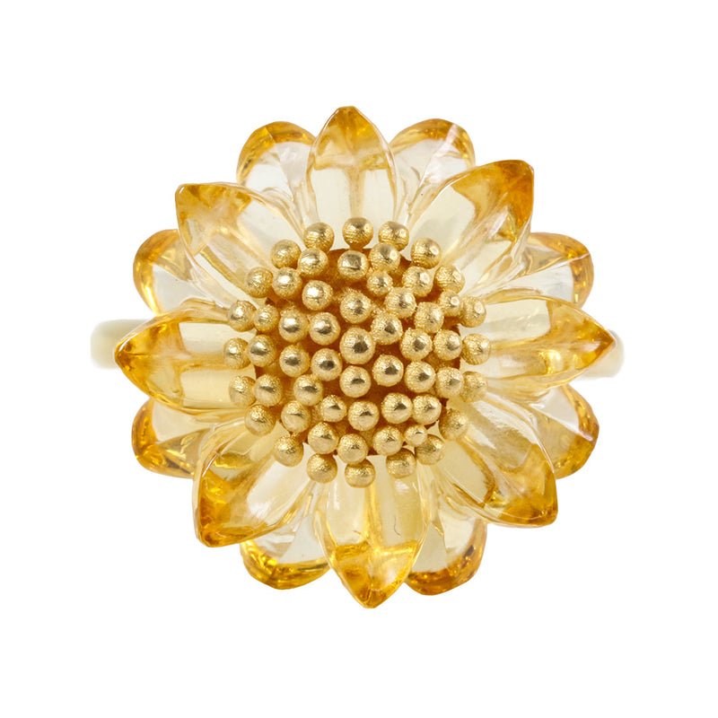 Bague Tournesol Citrine