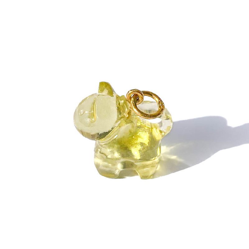 Pendentif Felix le Chat Quartz Citron