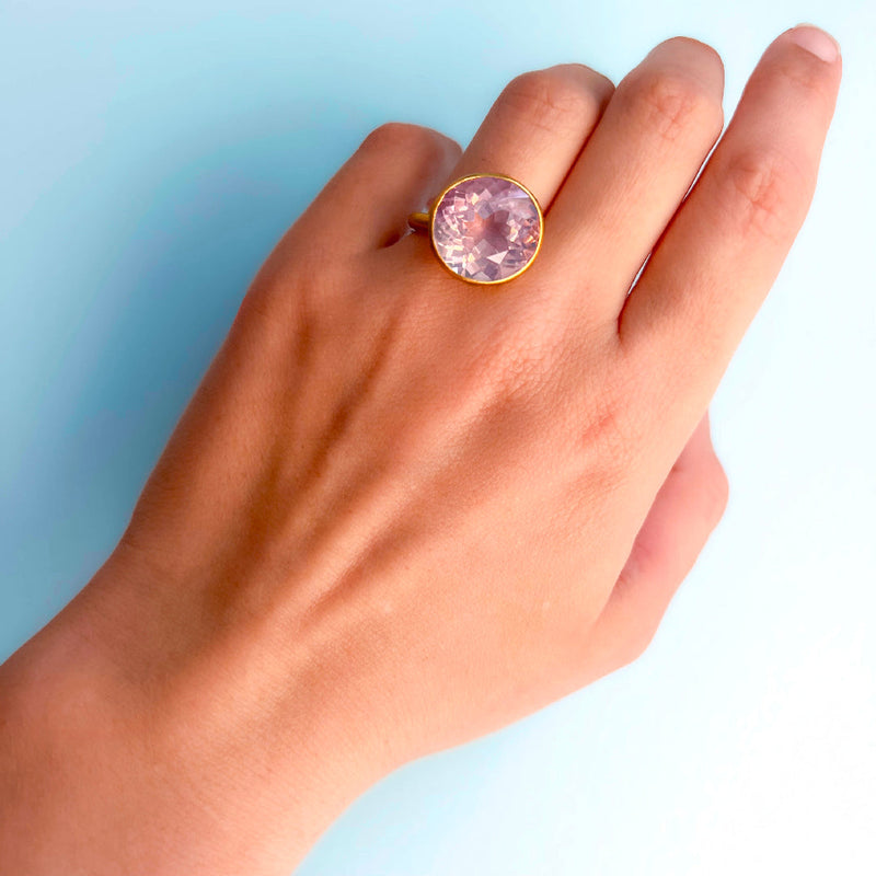 Bague Princesse Quartz Lavande