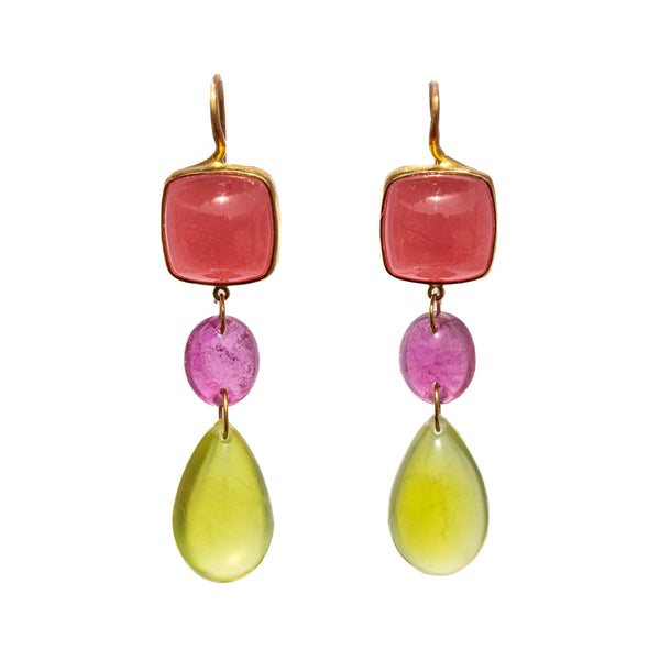 Boucles d'oreilles Elizabeth T. Multicolores