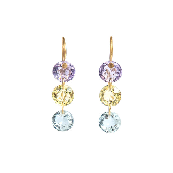 Boucles d'oreilles Mini Rivières Pastel Multicolore