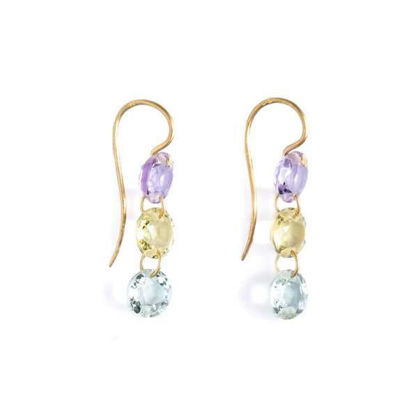 Boucles d'oreilles Mini Rivières Pastel Multicolore