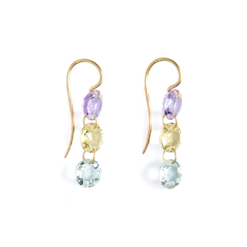 Boucles d'oreilles Mini Rivières Pastel Multicolore