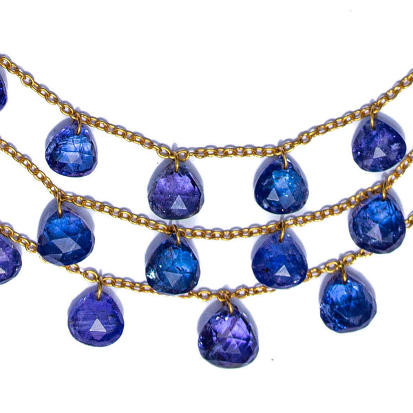 Collier Briolettes Tanzanite